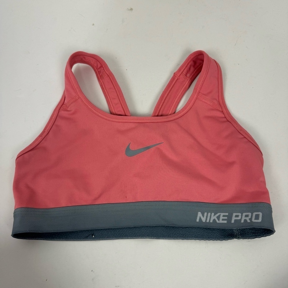 Nike Pro Pink Sports Bra Workout athletic athleisure lounge fitness gym running